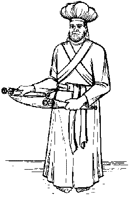 A Priest in linen garments